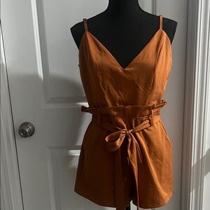 Windsor Terracotta Belted Romper
